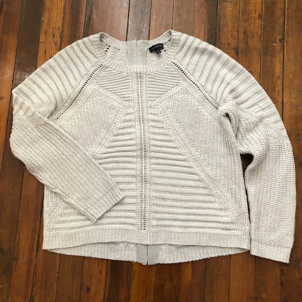 Zipper back sweater